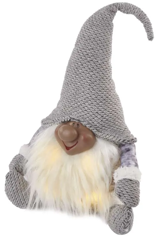 EMOS Karácsonyi beltéri textil manó, 35 cm, 3xAA, meleg fehér, 4 LED (DCFW01)