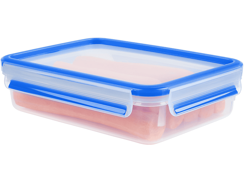 EMSA 508542 Clip & Close 1.2 Liter Frischhaltedose Transparent/Blau