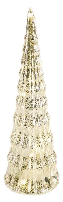 EMOS LED beltéri üveg karácsonyfa, 27 cm, 2xCR2032, meleg fehér (DCLW30)