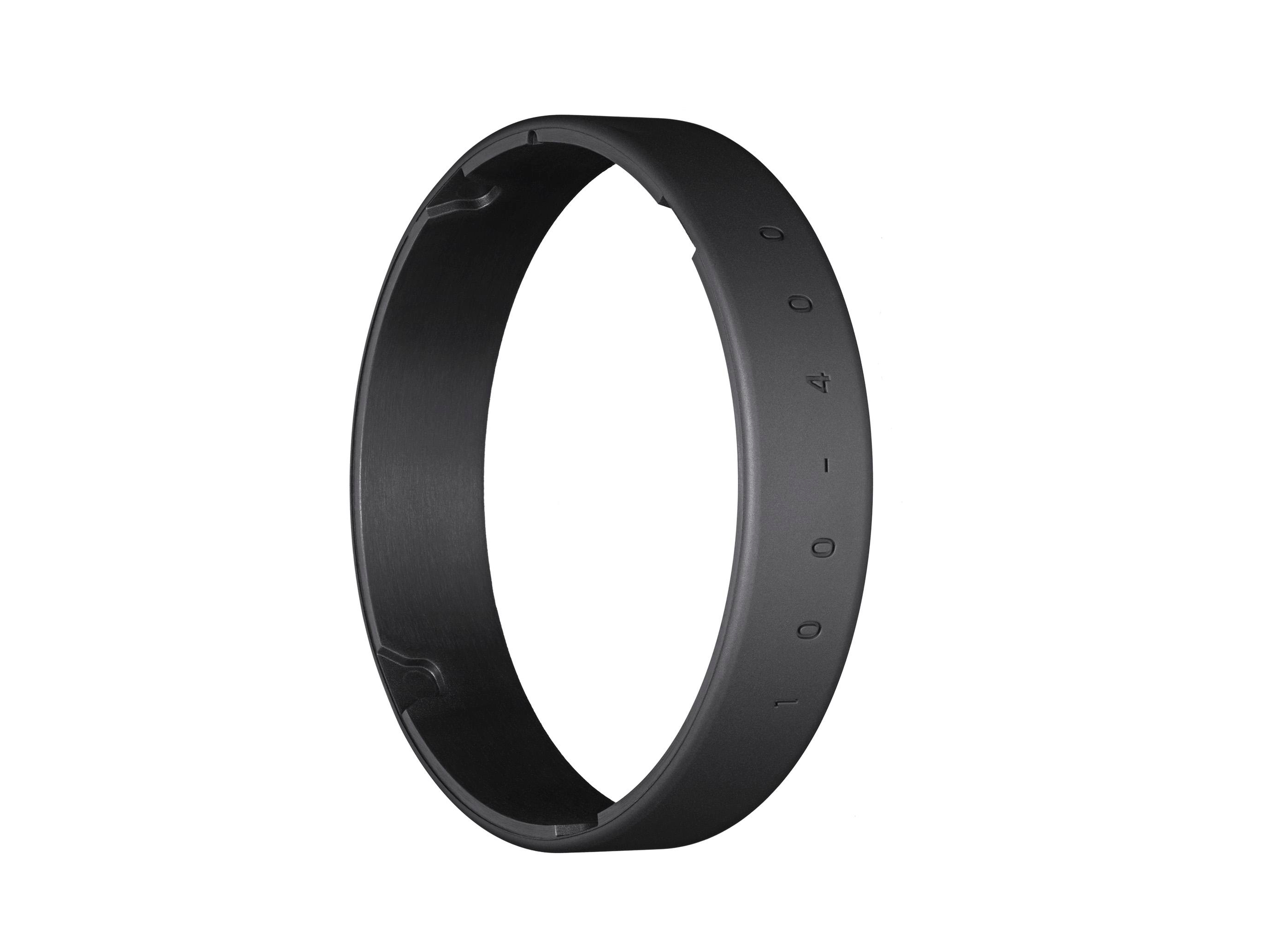 Schwarzer Ring mit Zahlen, auf weißem Hintergrund.