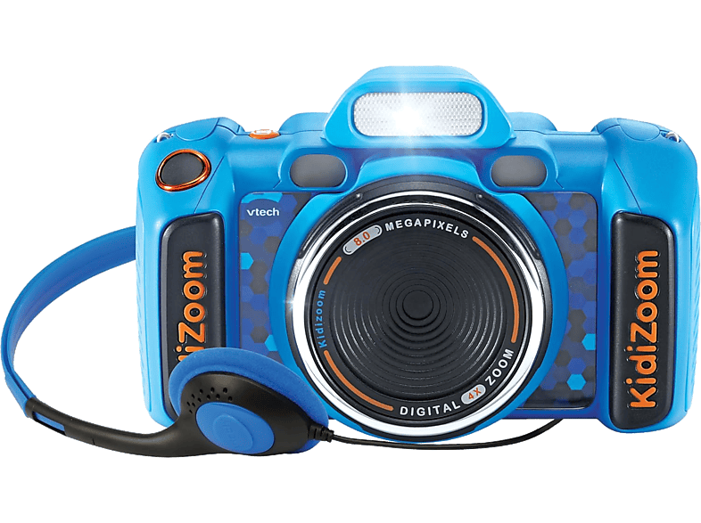 Cámara - VTech Kidizoom Duo FX, 8MP, Frontal y Selfi, Vídeos, 256MB de Memoria, Azul