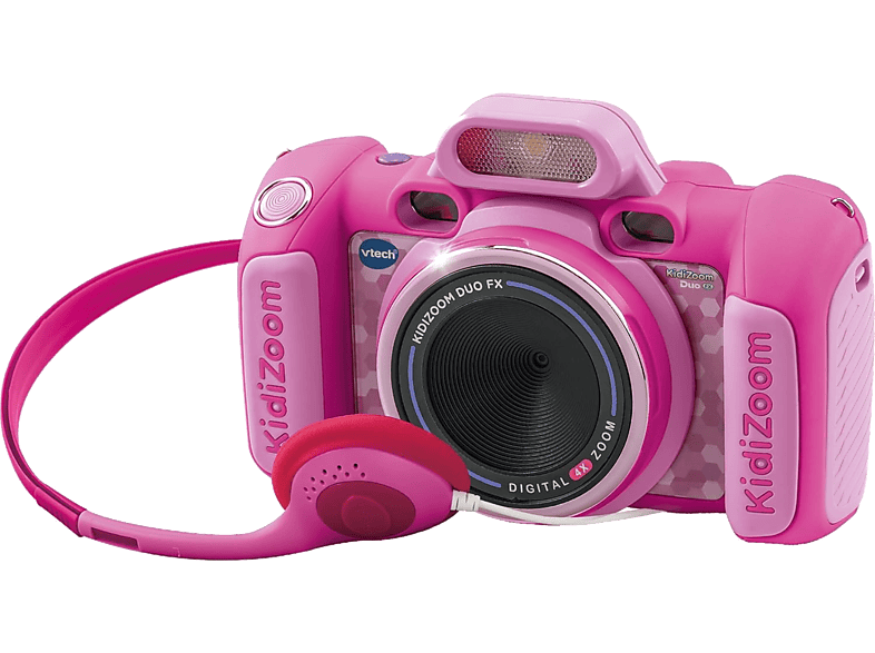 Cámara - VTech Kidizoom Duo FX, 8MP, Frontal y Selfi, Vídeos, 256MB de Memoria, Rosa