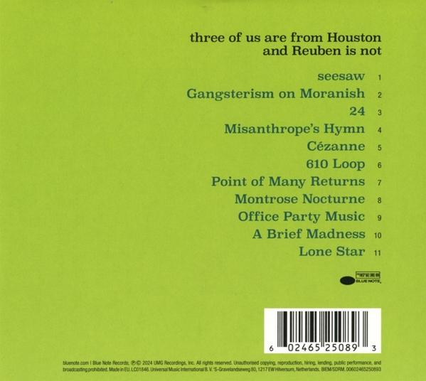 Rückseite einer CD-Hülle mit deutschen Songtiteln und dem Blue Note Records-Logo.
