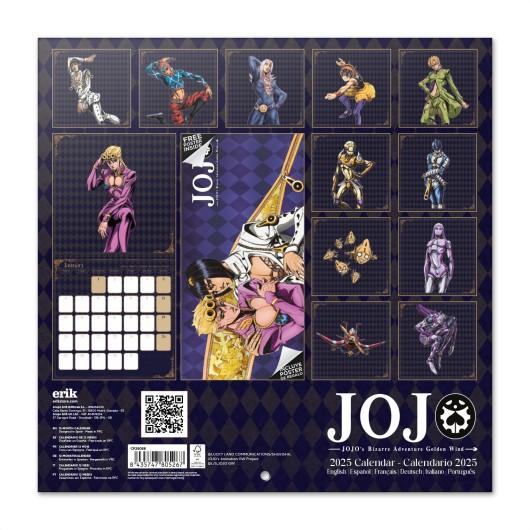 Kalender mit Anime-Charakteren. Ein großes Bild in der Mitte zeigt zwei Anime-Charaktere.