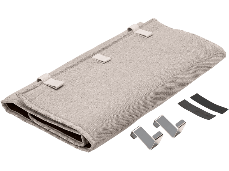 Brabantia Tapis de Repassage Vapeur avec Crochets de Porte Gris
