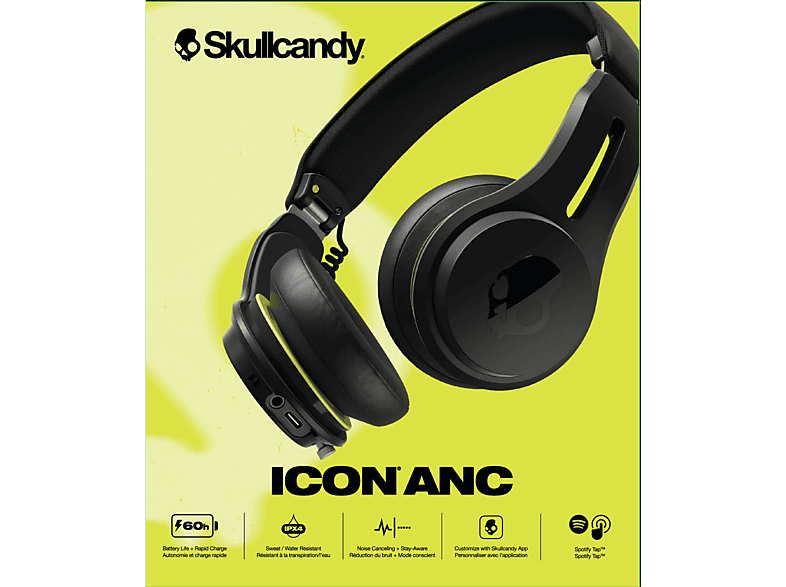 Skullcandy Icon ANC on-ear koptelefoon - Zwart kopen