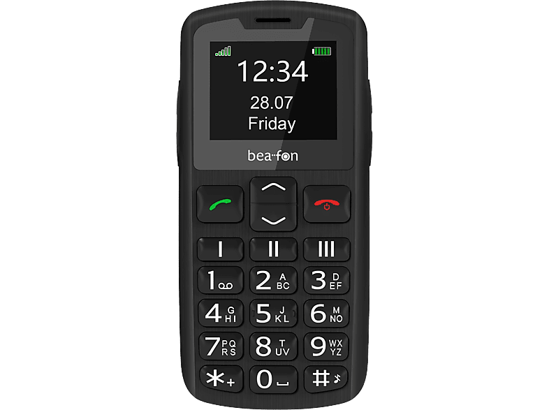 BEAFON SL230 Fekete Kártyafüggetlen Mobiltelefon