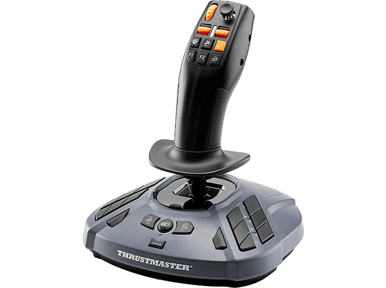 Joystick - Thrustmaster SimTask FarmStick PC, Simulación para Farming Simulator y Construcción, 33 Botones, Sensores Magnéticos H.E.A.R.T