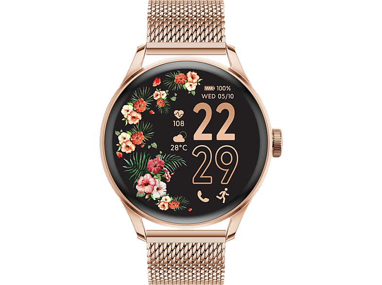 Ice-watch Smart 2.0 Milanese Band AMOLED Smartwatch Rose Gold
