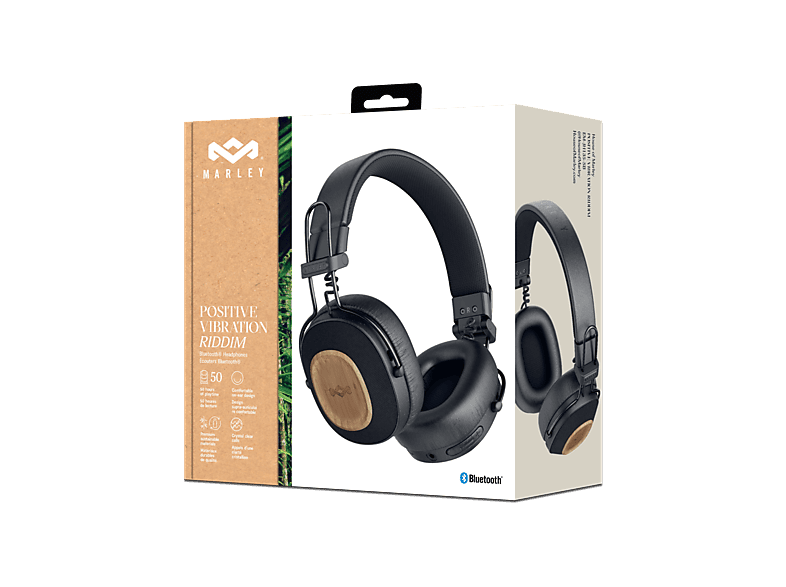 HOUSE OF MARLEY EM-JH135-SB On-ear Draadloze hoofdtelefoon Zwart