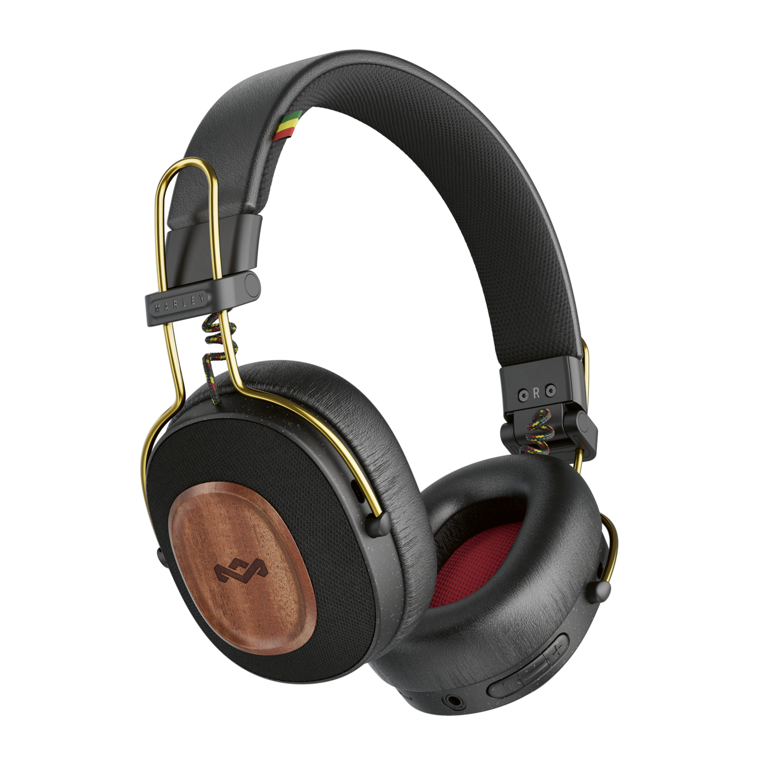 House Of Marley Positive Vibration Riddim Rasta Hoofdtelefoon afbeelding