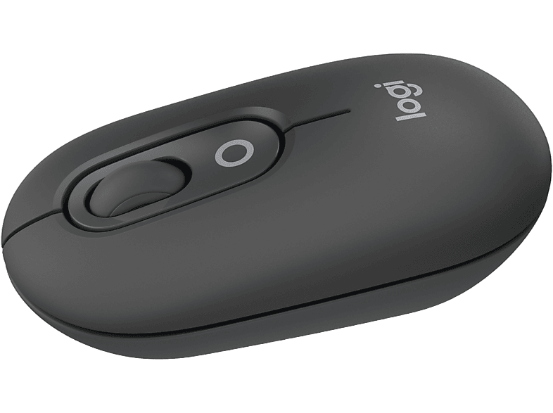 Ratón inalámbrico - Logitech Pop, 4000 ppp, Easy-Switch, Bluetooth, SmartWheel, Botones personalizables, Tecnología Silent Touch, PC-Mac, Negro