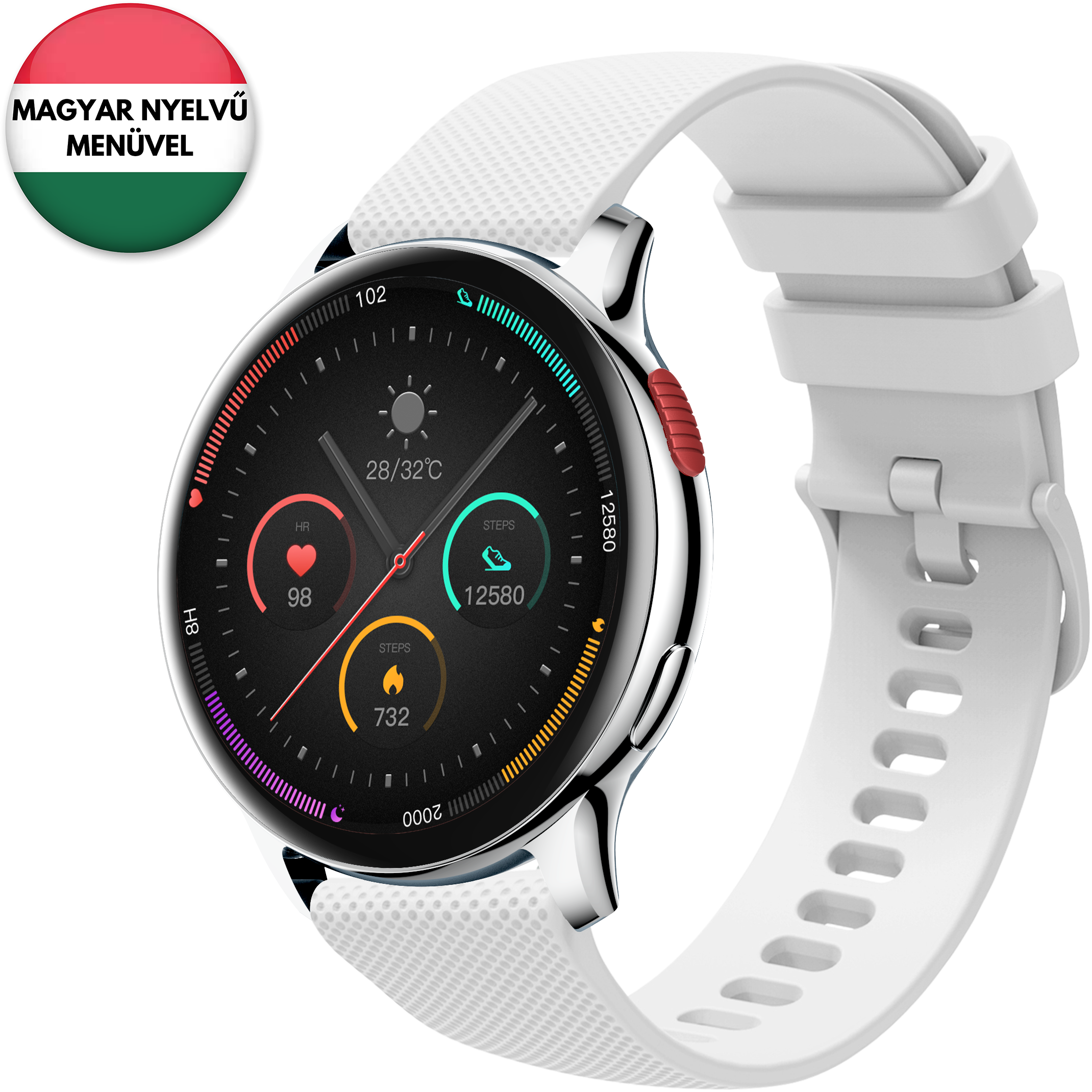 CARNEO Heiloo HR+ 2nd gen. okosóra, ezüst (8588009299134)