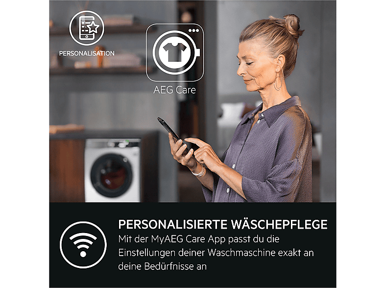AEG Series 7000 LR7EW75610 Waschmaschine Frontlader 11 kg 1600 RPM Weiß