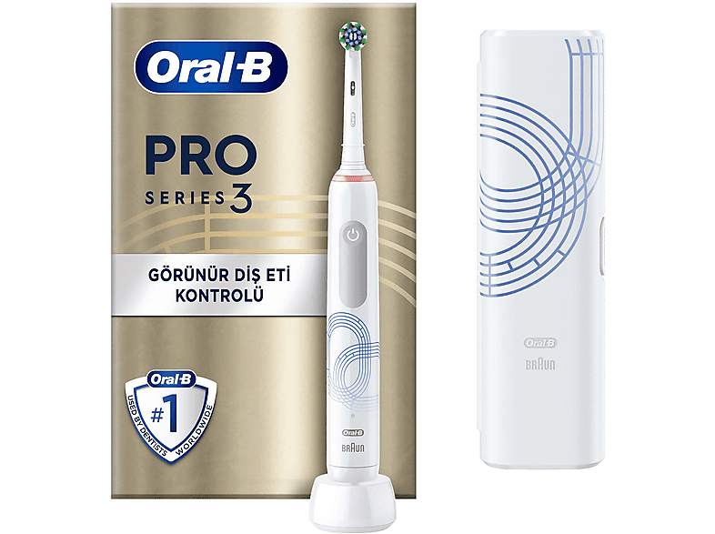 ORAL B Pro 3500 Olympics Şarjlı Diş Fırçası + Seyahat Kabı_0