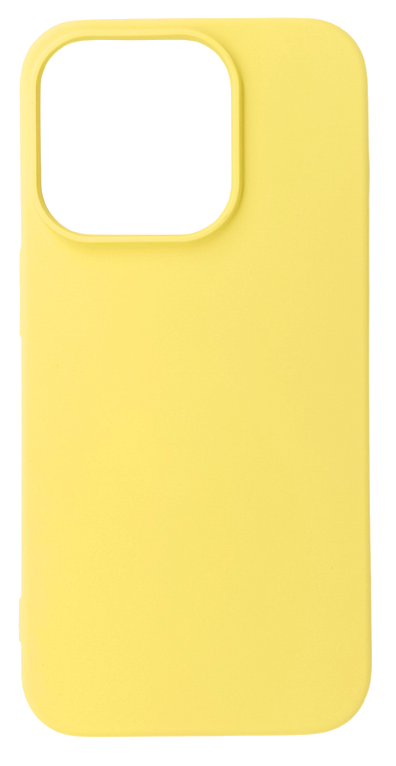 CASE AND PRO iPhone 15 premium szilikon tok, citromsárga (PREM-IPH15-Y)