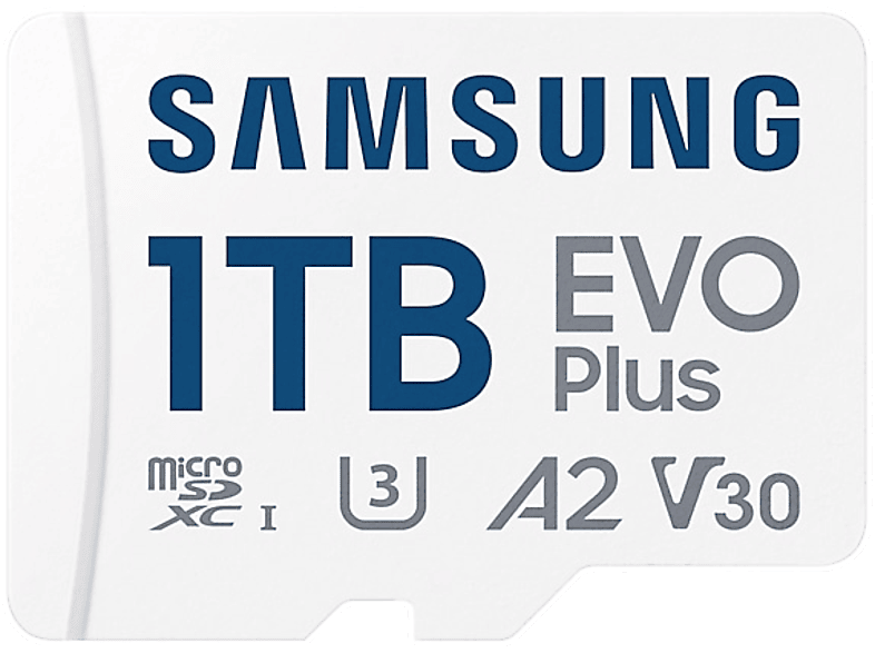 SAMSUNG EVO Plus microSD memóriakártya, 160/120 MB/s, 1 TB (MB-MC1T0SA/EU)