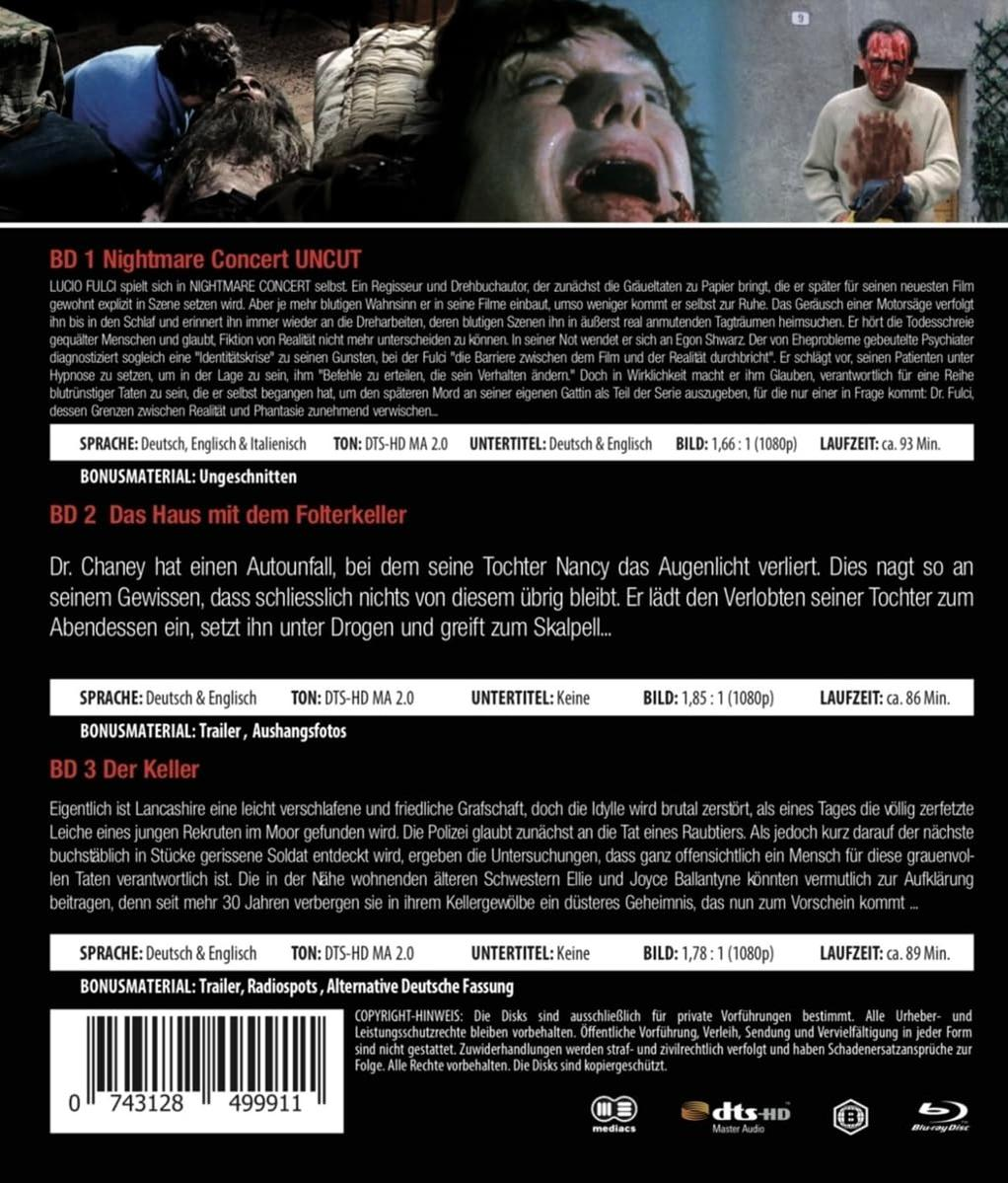 DVD-Hülle mit Text. Text ist auf Deutsch und Englisch über einen Film. Die Hülle hat einen Barcode.