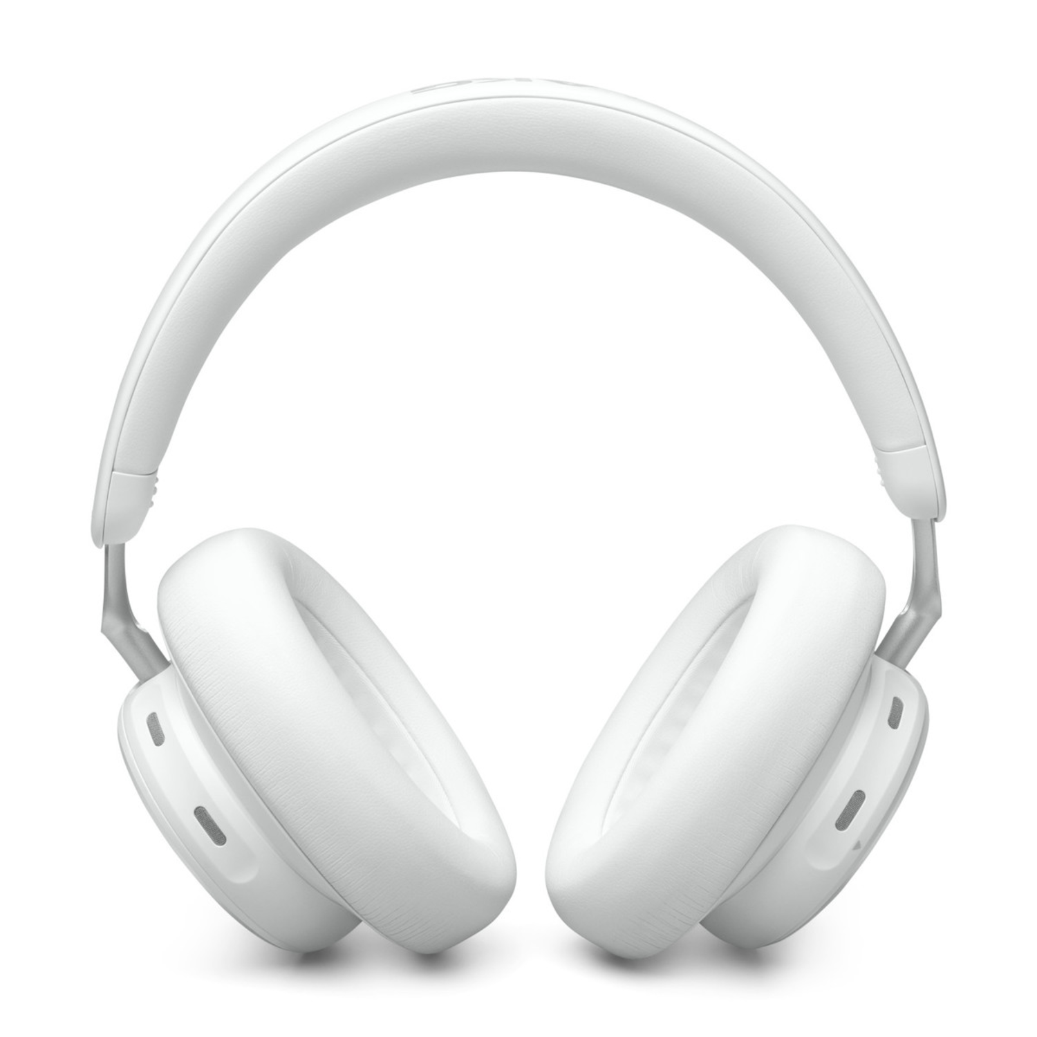 Witte JBL-koptelefoon met een gebogen hoofdband en ovale oorschelpen, tegen een witte achtergrond.
