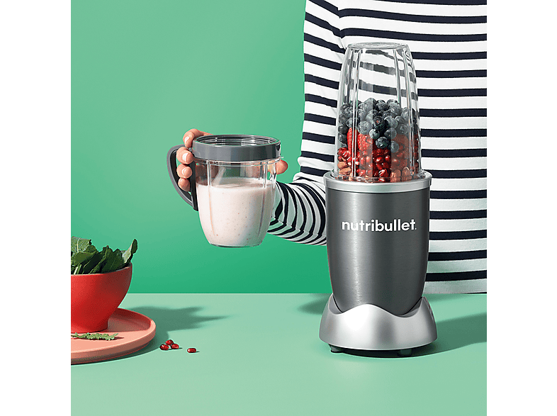 nutribullet Original NB606DG Smoothiemaker (Grau, 600 Watt, 532 + 710 ml TO GO-Becher) — Foto 5 von 5