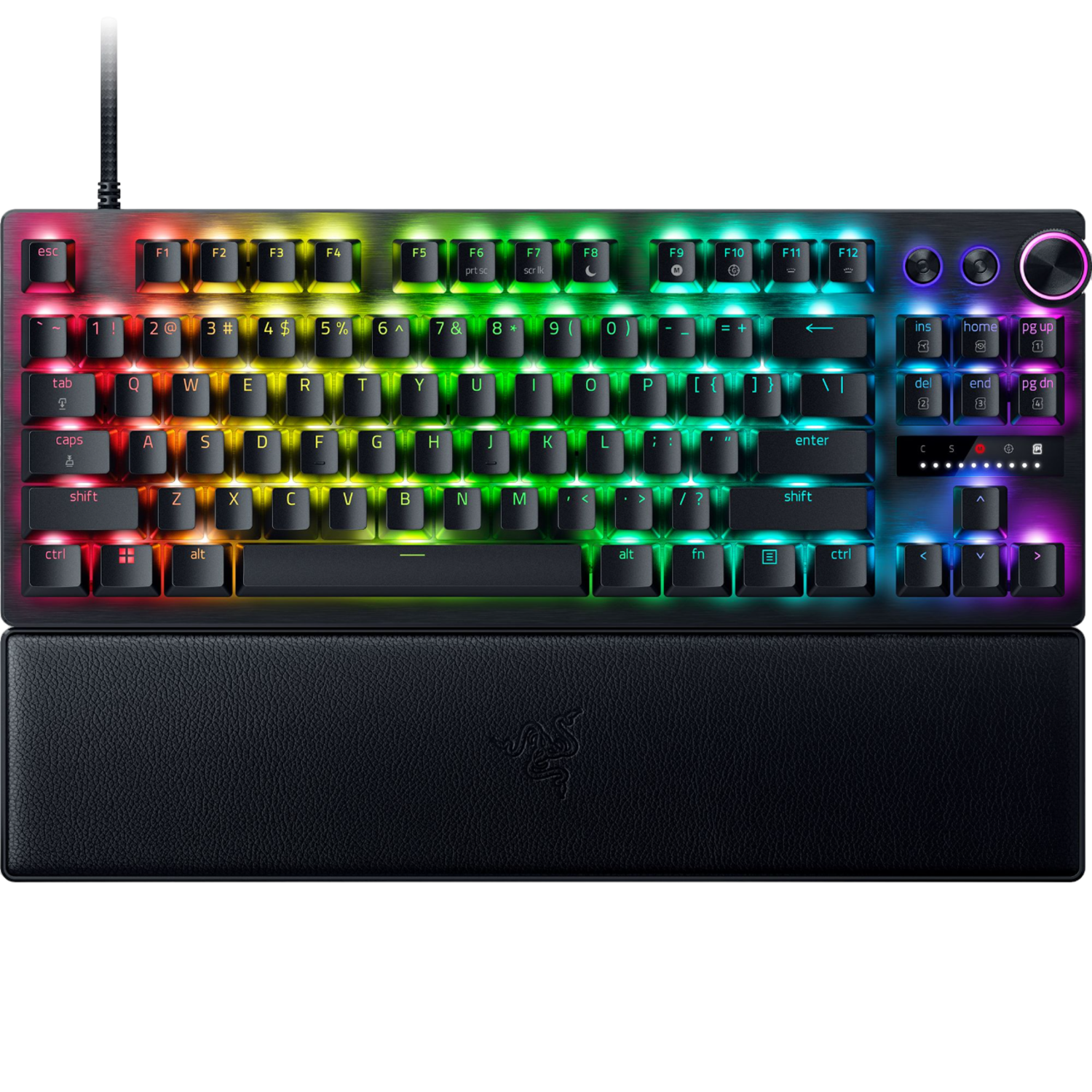 SOLIDEE Draagbaar 60% Mechanisch Gaming Toetsenbord,61 Toetsen Compact RGB LED Verlicht Bedraad Toetsenbord met Afneembare USB Type-C Kabel,Lineaire Rode Schakelaar voor Windows PC Mac(61 Pink
