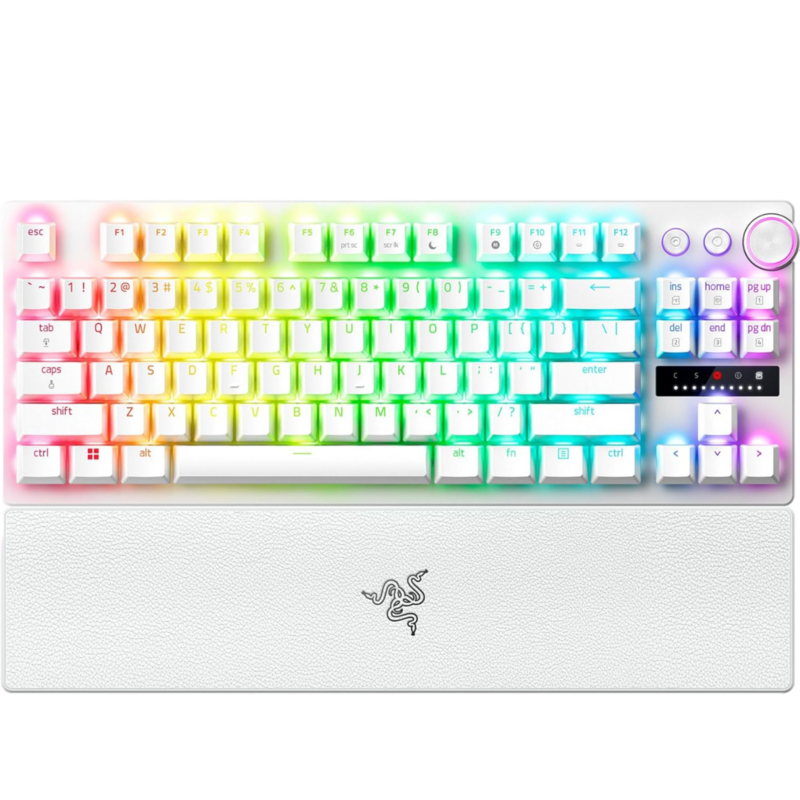 Razer Huntsman V3 Pro Tenkeyless Clavier de Jeu Blanc