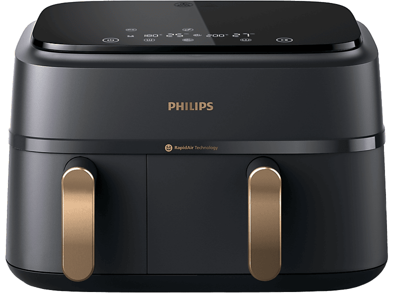 Philips – Freidora de aire Phjilips S3000 con doble cesta y 9 litros.
