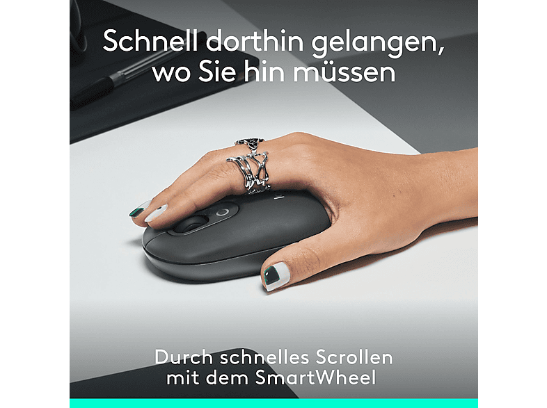 Thumbnail - LOGITECH POP Mouse, kompakte und mobile kabellose Maus, Graphite