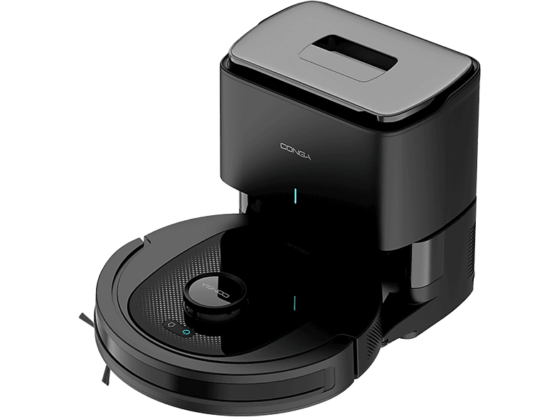 Cecotec Conga 7490 Ultimate Home X-Treme, 4 en 1, 2600 Pa, Navegación laser, 120 minutos, Base de autovaciado, App, Wi-Fi, Black