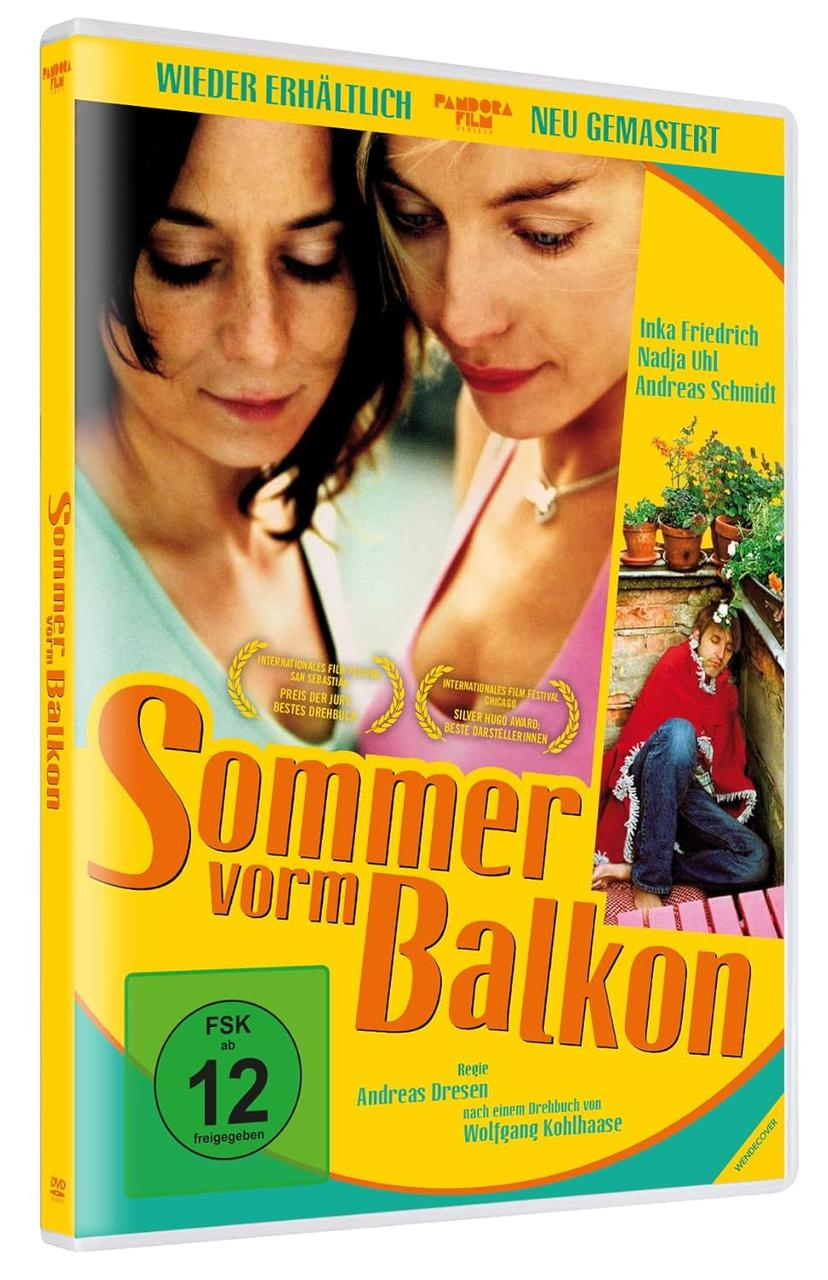 DVD-Cover für den Film 'Sommer vor dem Balkon', mit zwei Frauen. Text auf Deutsch.