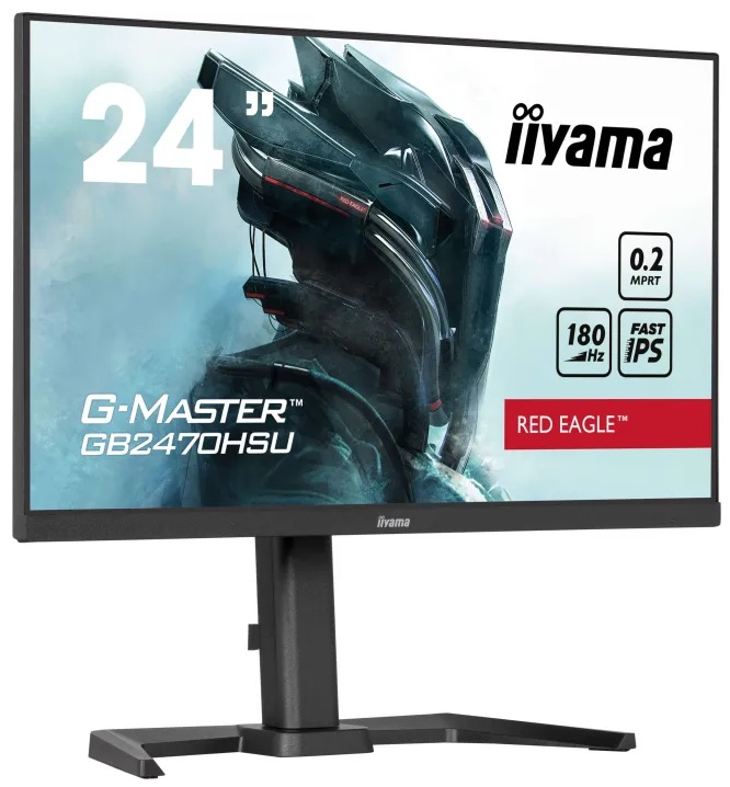 24-calowy monitor Iiyama z grafiką z gry na ekranie.