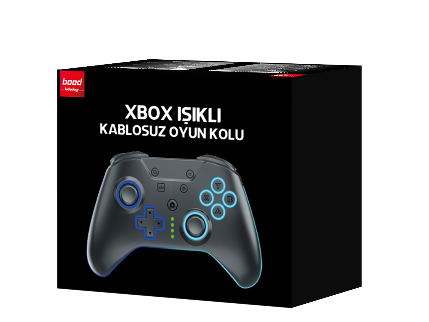 Kontrolcü resmi olan Xbox kontrolcü kutusu.