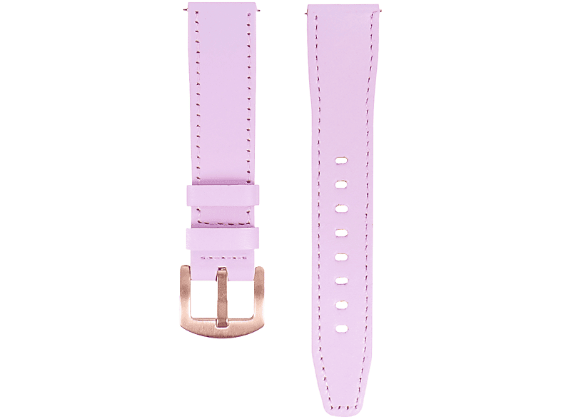 FRO LW38-43 20 mm Hakiki Deri Düz Pembe Kordon Gold Toka