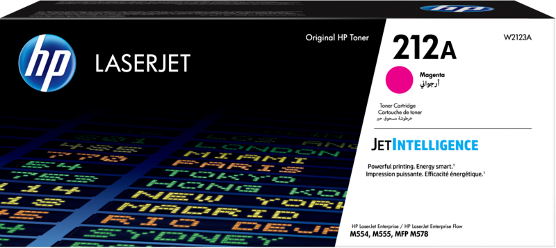 HP No.212A eredeti LaserJet tonerkazetta, 4500 oldal, magenta (W2123A)