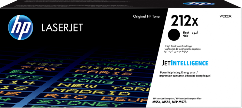HP No.212X eredeti LaserJet nagy kapacitású tonerkazetta, 13000 oldal, fekete (W2120X)