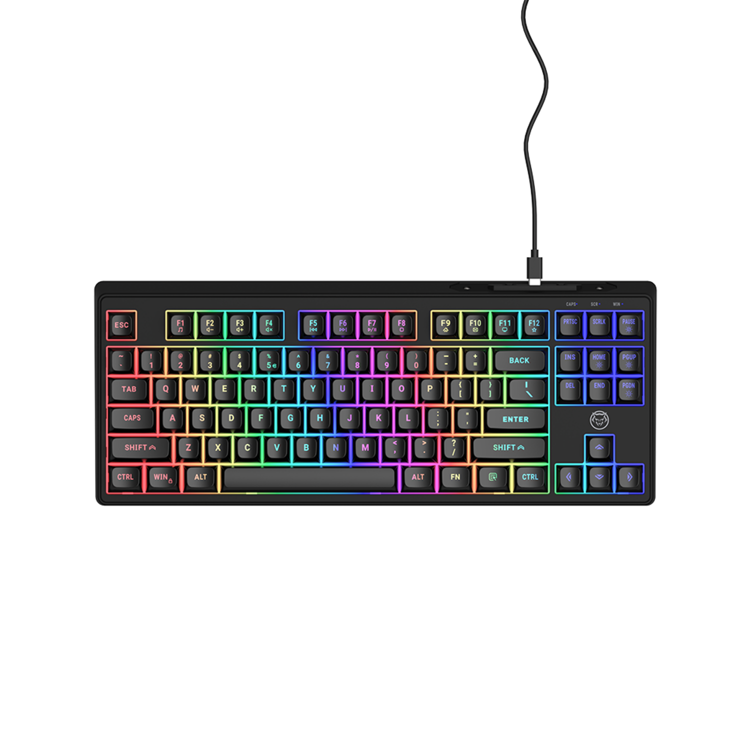 Qware Tkl Jacksonville Bedraad Gamingtoetsenbord Zwart