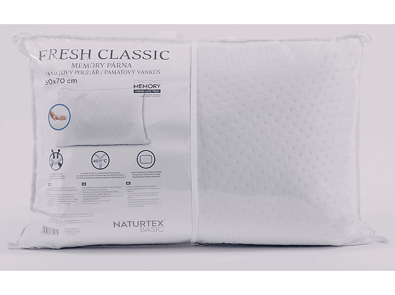 NATURTEX Memory Fresh Classic párna, 50x70 cm