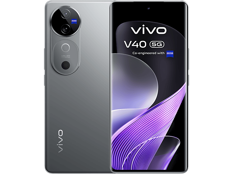 vivo V40, Plata, 512 GB, 12 GB RAM, 6.78 AMOLED, Qualcomm Snapdragon® 7Gen3 , 5500 mAh, Android