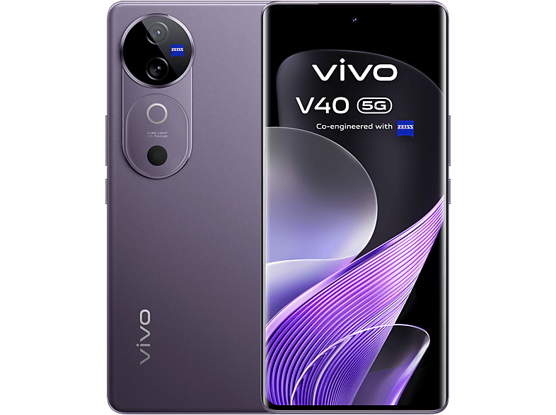 vivo V40, Morado, 512 GB, 12 GB RAM, 6.78 AMOLED, Qualcomm Snapdragon® 7Gen3 , 5500 mAh, Android
