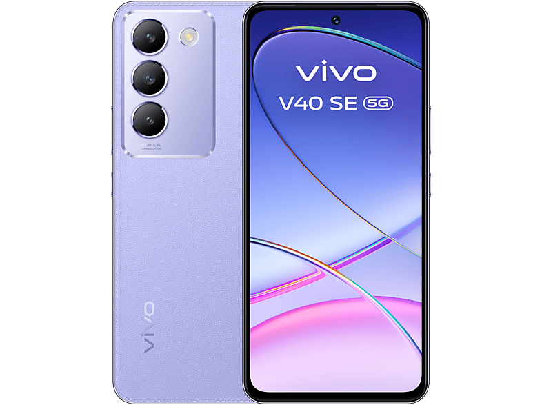 Móvil - vivo V40 SE, Leather Purple, 256GB, 8GB RAM, 6.67" AMOLED, Snapdragon® 4 Gen 2, 5000 mAh, Android