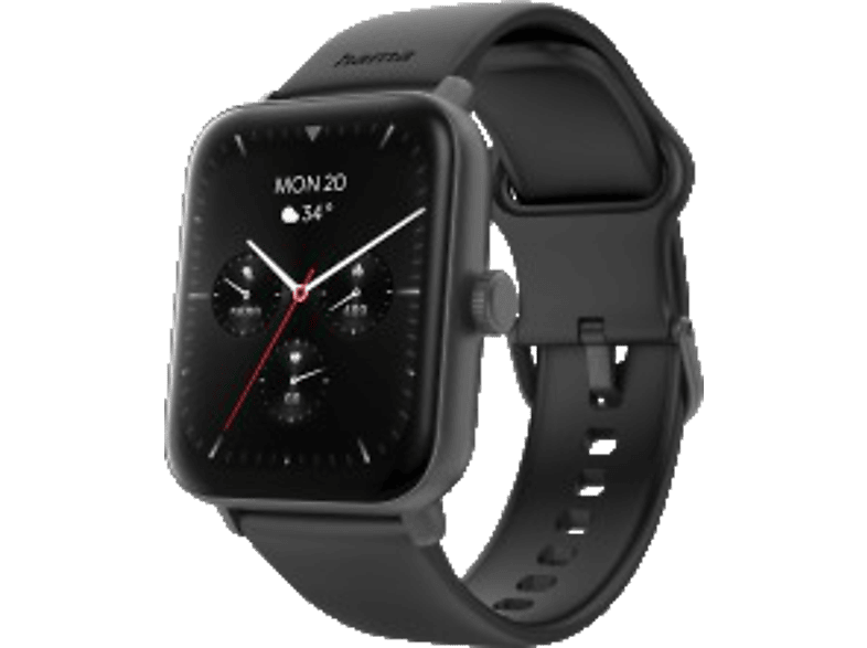 Hama Smartwatch "6010", GPS, TFT-Display 1,65", Telefonfunktion, wasserdicht, SW — Foto 2 von 2
