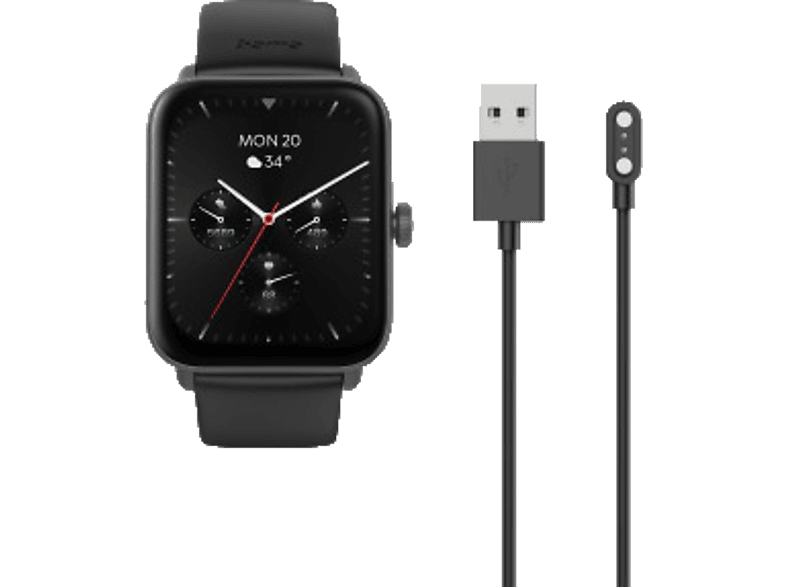 Hama Smartwatch "6010", GPS, TFT-Display 1,65", Telefonfunktion, wasserdicht, SW