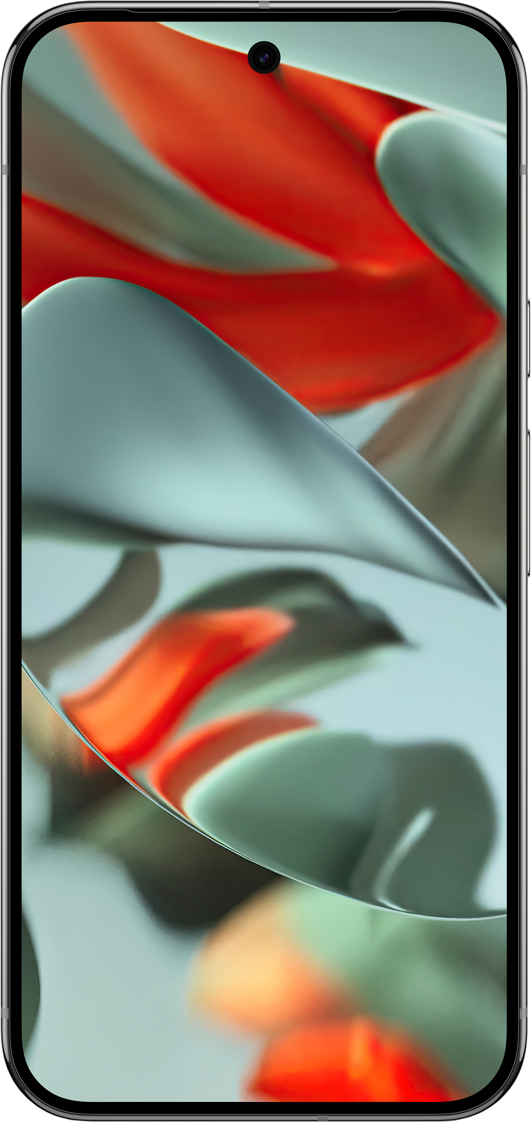 Smartphone avec fond abstrait coloré sur l'écran.