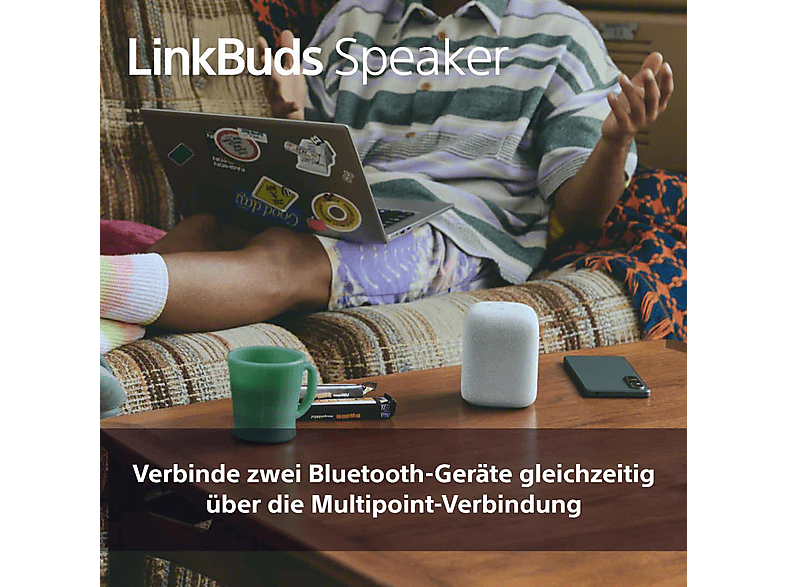 Thumbnail - SONY LinkBuds Lautsprecher, Schwarz, Wasserfest