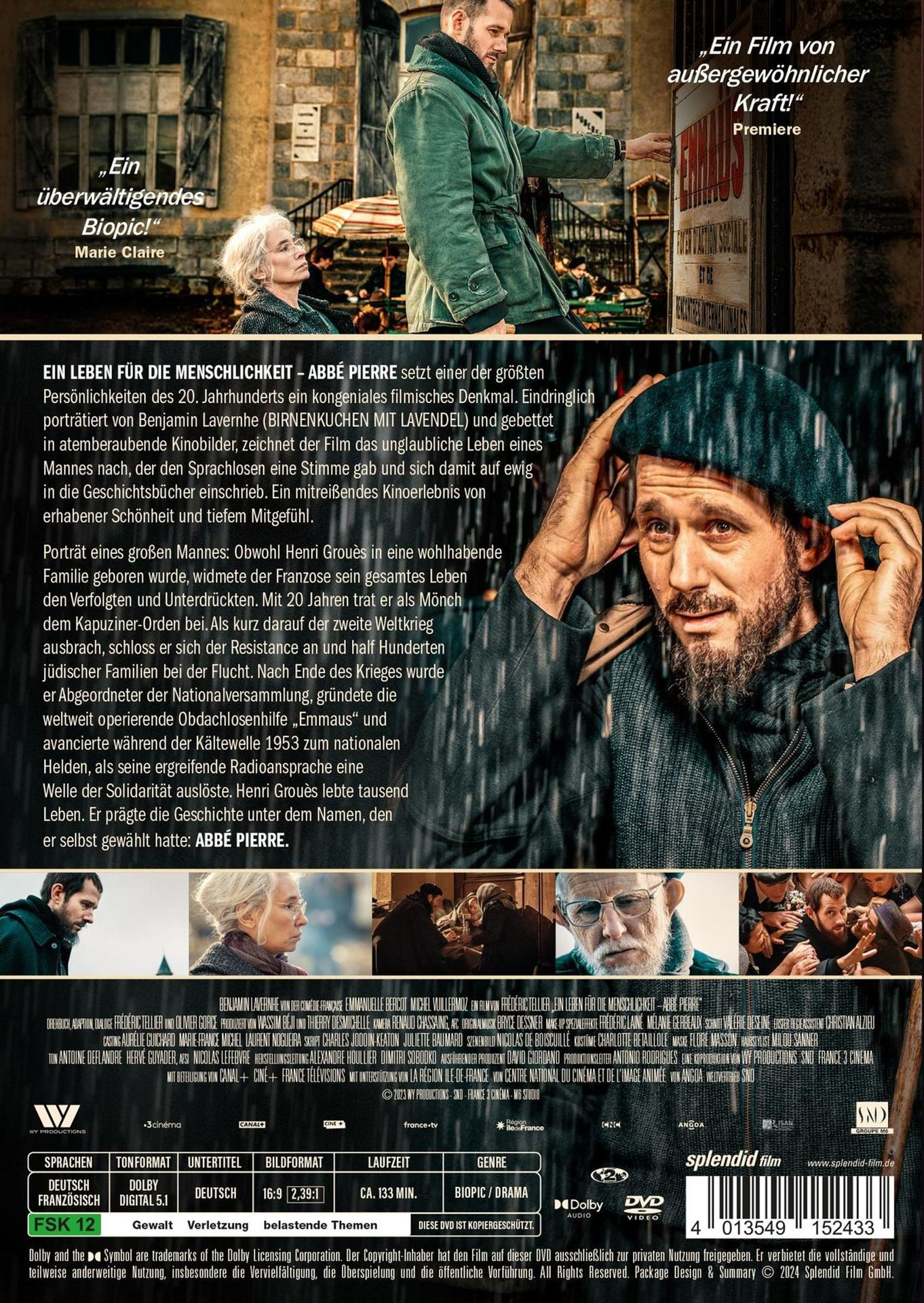 DVD-Hülle mit Filmplakat mit Schauspielern und Text in mehreren Sprachen.
