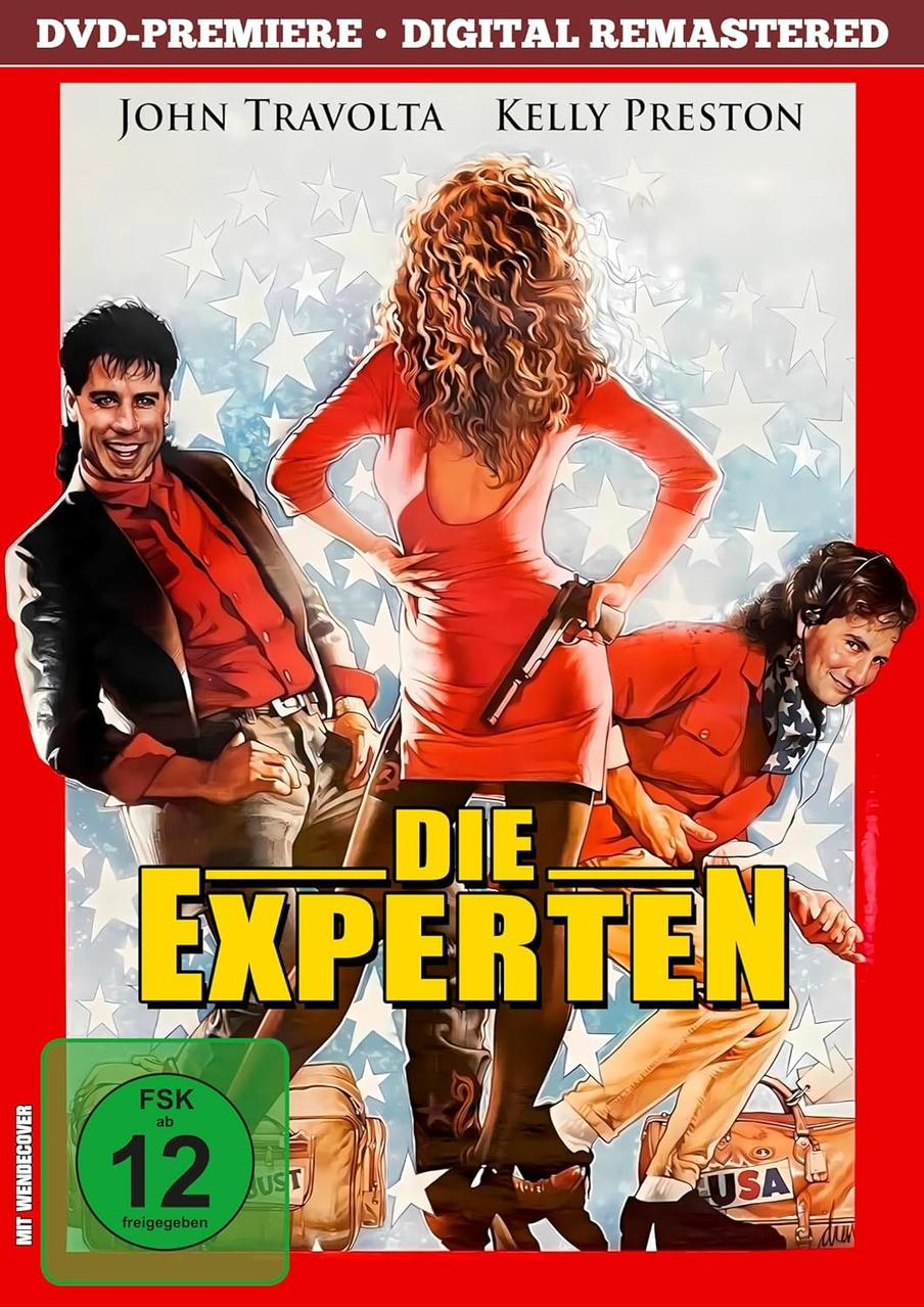 Filmposter mit drei Personen, dem Titel 'Die Experten' und einem Altersfreigabe-Badge.