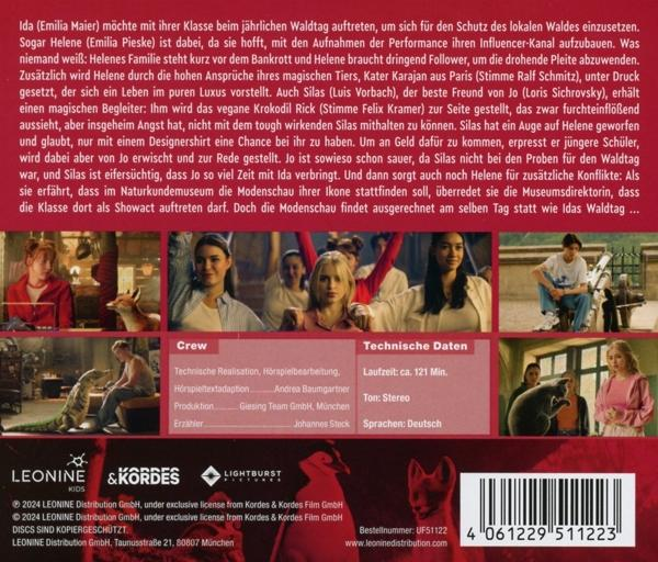 Rückseite einer DVD-Hülle mit Filmdetails, Crew und technischen Daten. Enthält Text und Bilder.