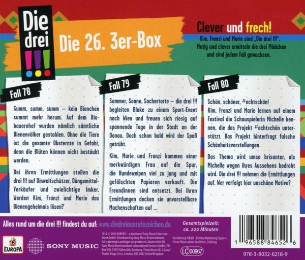 Rückseite eines deutschen Buches mit Text und farbenfrohen Grafiken.