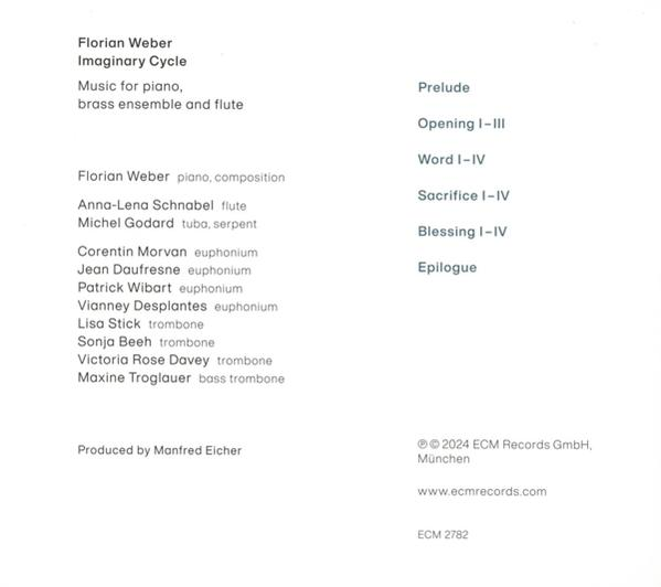 Eine gedruckte Seite mit Text, die Musiker und Musikstücke auflistet.