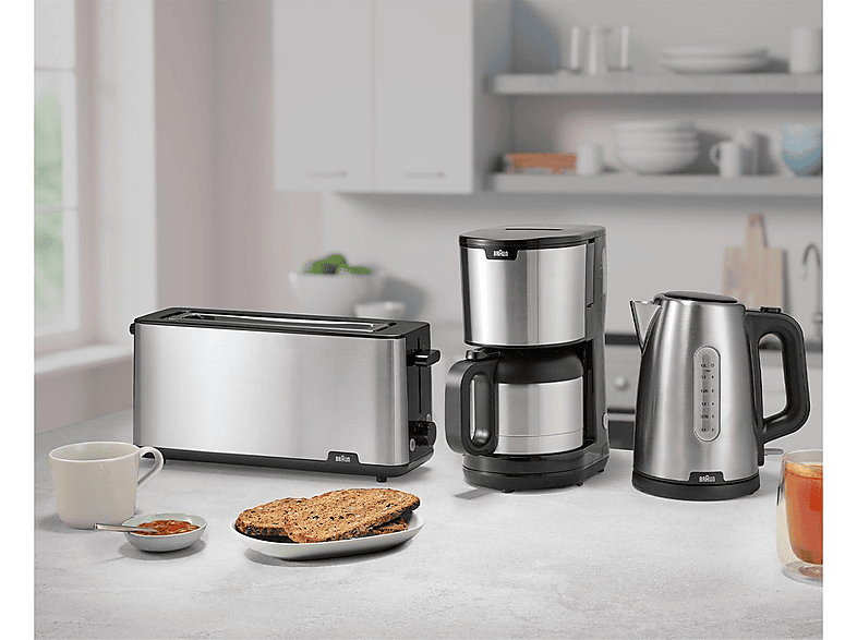Braun HT 1610 Pure Shine Langschlitz Toaster (Schwarz, 1030 Watt, Schlitze: 1) — Foto 4 von 4